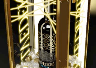 Illuminated Rotating Back-Bar:Ice Bucket