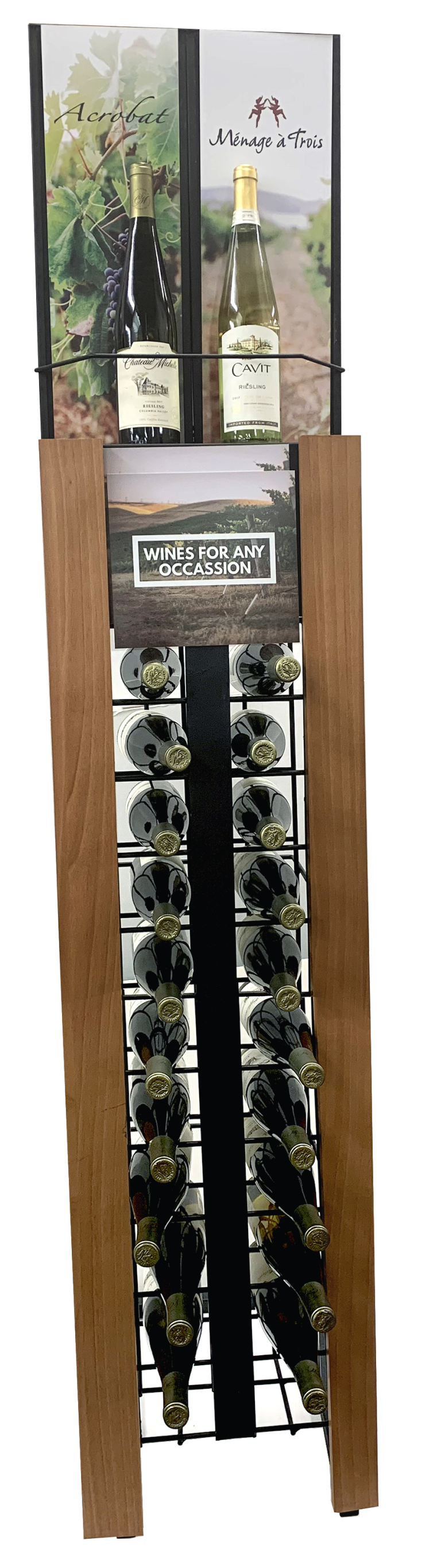 Wooden Wine Rack Silo