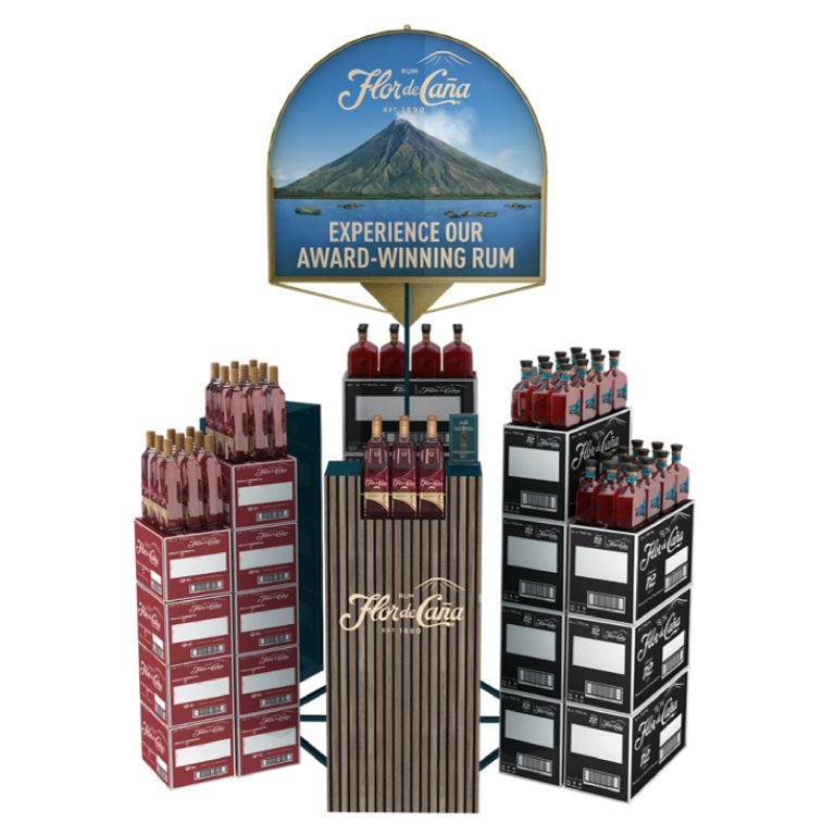 Flor de Cana floor display 1